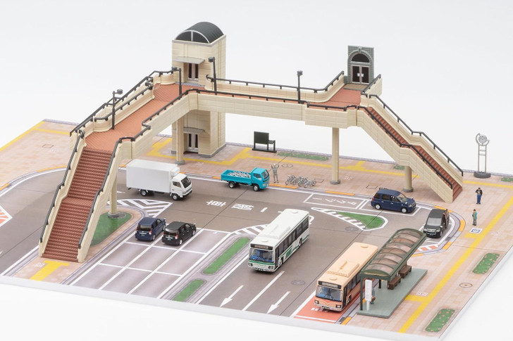 Tomytec Hundred Views of the Working Vehicle Series 004 Station Terminal 1 Carton (8 pcs.) (N scale)
