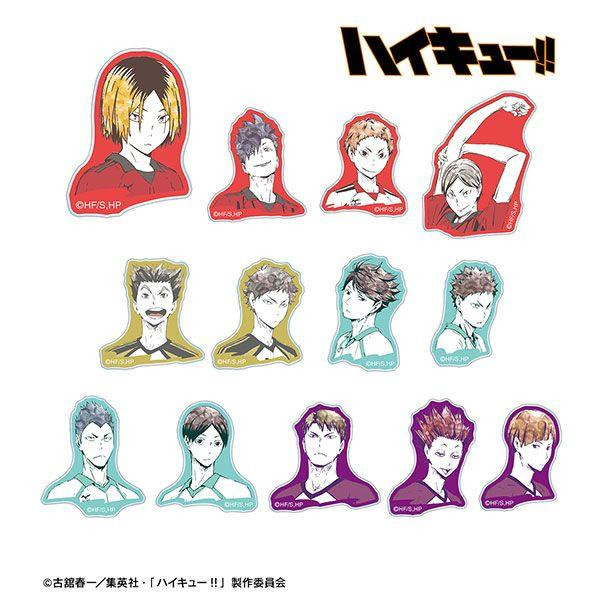  arma bianca Haikyu!! Trading Ani-Art The 1st Edition Acrylic Sticker Ver. B 13pcs Complete Box 