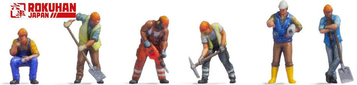 Rokuhan S201 1/220 Model People 'Construction Worker' (Z scale)
