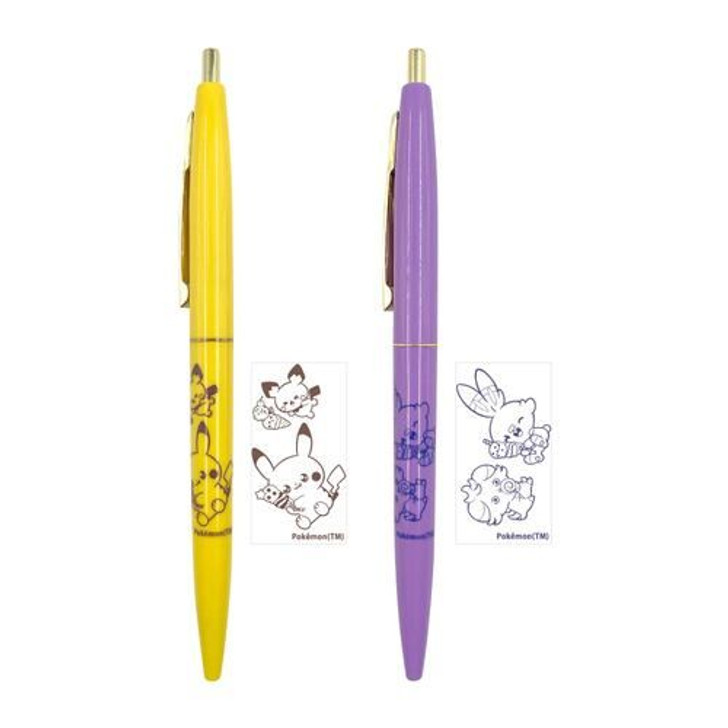 Pokemon Center - Ballpoint Pen Set Yellow and Purple Sweets Shop PokePeace