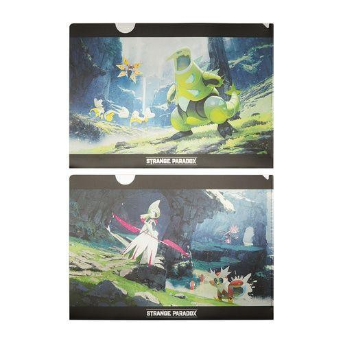Pokemon Center Original A4 Clear File 2-Piece Set Strange Paradox Future