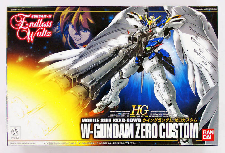 Bandai 612096 Gundam W Endless Waltz W-Gundam Zero Custom 1/144 Scale Kit (4902425612096)