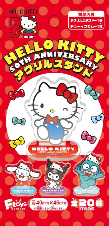  F-toys Hello Kitty 50th Anniversary Acrylic Stand Collection 20pcs Box 