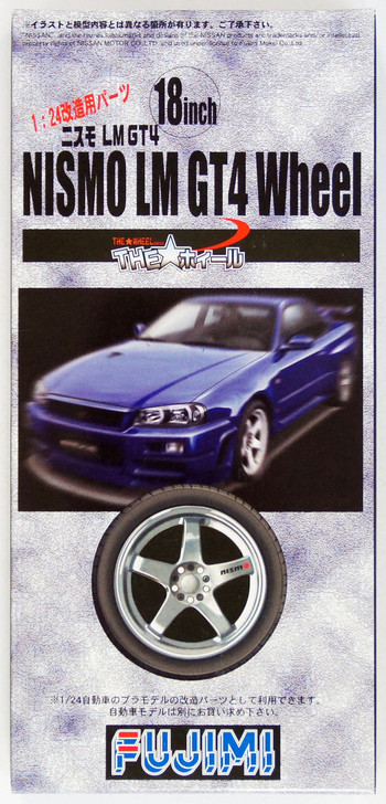 Fujimi TW08 NISMO LM GT-4 Wheel & Tire Set 18 inch 1/24 Scale Kit (4968728192765)
