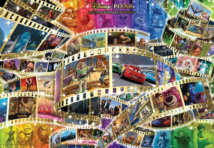 Tenyo Japan Jigsaw Puzzle D-1000-473 Disney/Pixar Animation History (1000 Pieces) (4905823944738)