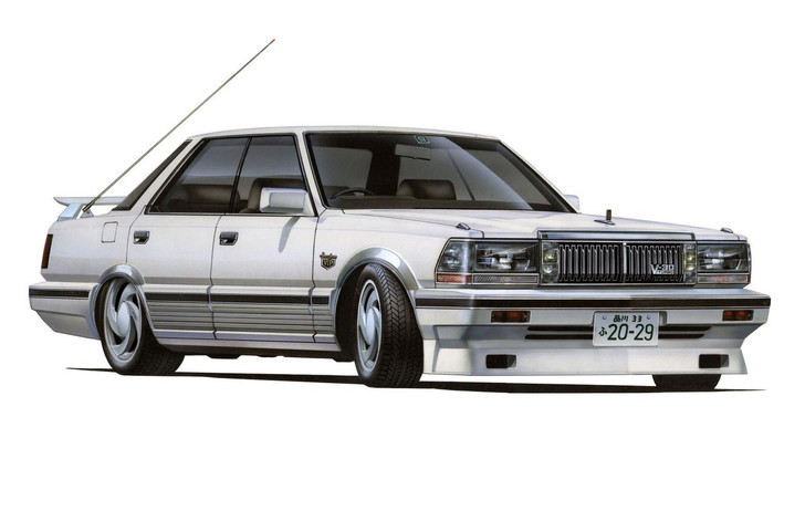 Haiso Car 1/24 Nissan Cedric 4door Hardtop (Y30) Plastic Model