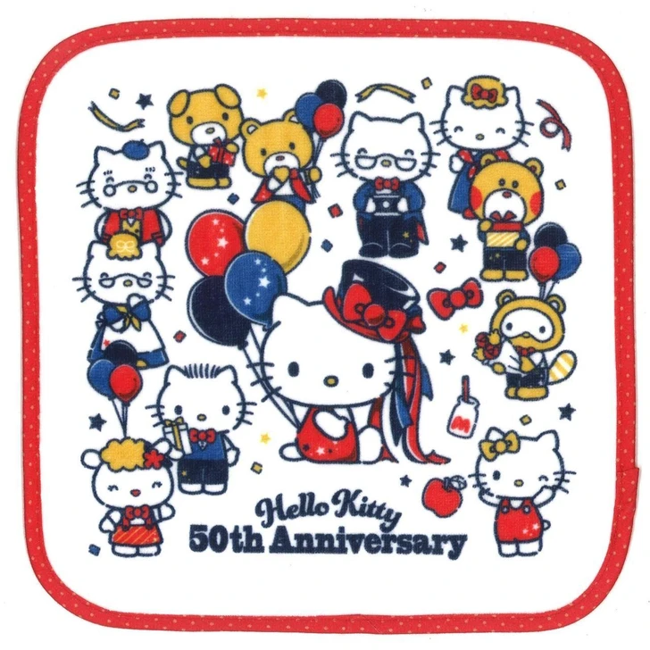 Marushin Sanrio Hello Kitty Mini Towel / Anniversary 