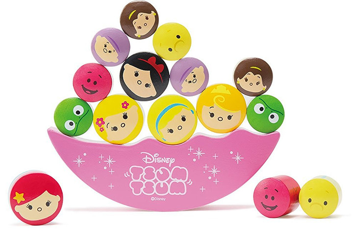 Yanoman Wooden Balance Interior Puzzle 605-09 Disney Tsum Tsum Pink (15 pcs.)