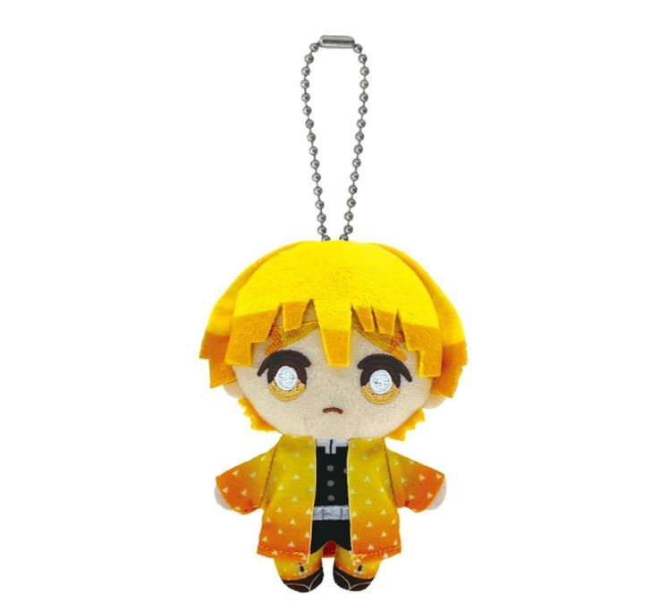  Bandai Demon Slayer: Kimetsu no Yaiba Chibi Plush Mascot Zenitsu Agatsuma 
