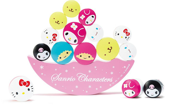 Yanoman Wooden Balance Interior Puzzle 605-07 Sanrio Charactors (15 pcs.) (4979817860076)