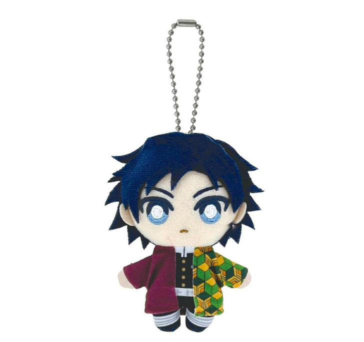  Bandai Demon Slayer: Kimetsu no Yaiba Chibi Plush Mascot Giyu Tomioka 