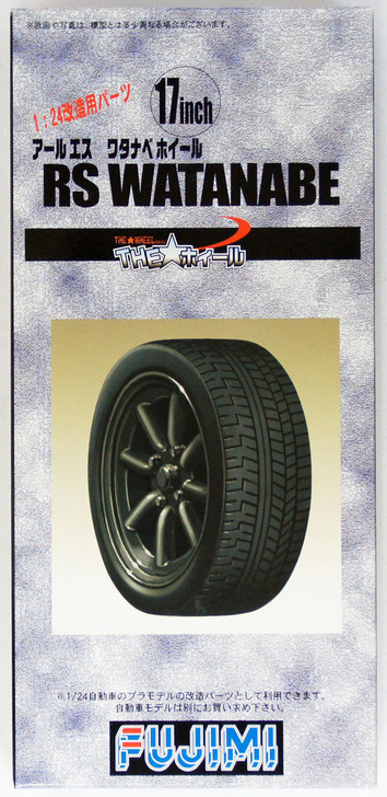 Fujimi TW22 RS Watanabe Wheel & Tire Set 17 inch 1/24 Scale Kit (4968728192918)