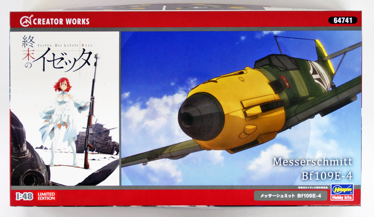 Hasegawa 64741 Shuumatsu no Izetta Messerschmitt Bf109E-4 1/48 Scale Kit (4967834647411)