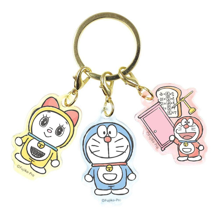  T's Factory Doraemon 3 Charm Key Holder Doraemon & Dorami & M 