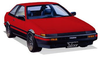 Fujimi ID-183 Toyota Trueno (2 Door GT/APEX Early Type) 1/24 Scale Kit (4968728039633)