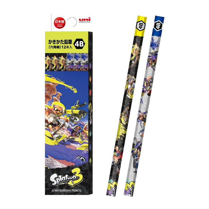  Mitsubishi Pencil Splatoon 3 Pencils (Box of 12) 