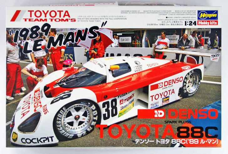 Hasegawa 20235 Denso Toyota 88C ('89) Le Mans 1/24 Scale Kit (4967834202351)