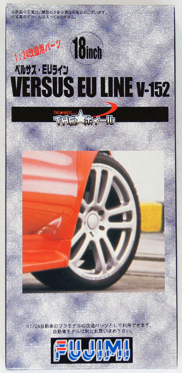 Fujimi TW27 VERSUS EU LINE V-152 Wheel & Tire Set 18 inch 1/24 Scale Kit (4968728192963)