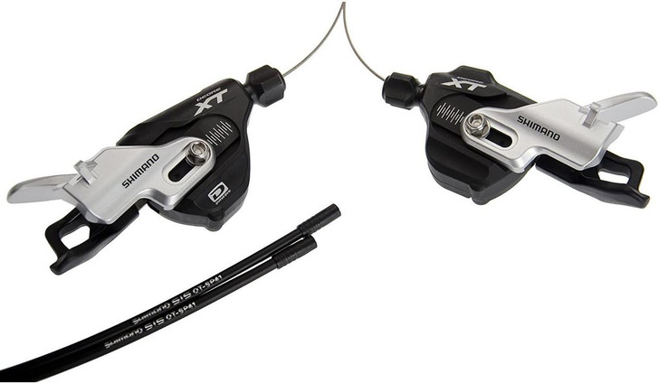 Shimano (Cycling) Dyna-Sys XT Shift Lever SL-M780-I Front Rear Set 3x10 Speed (Braze-On)