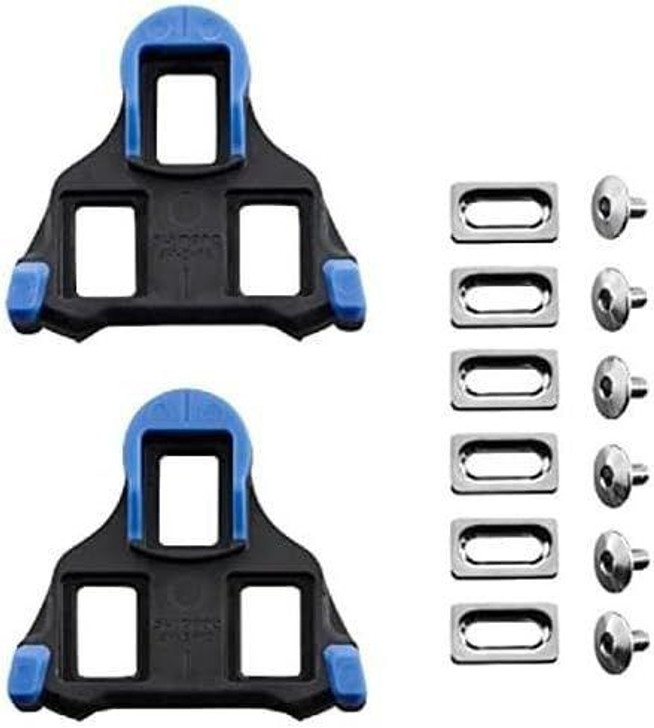 Shimano (Cycling) SM-SH12 SPD-SL Cleat Set Front Center Pivoting (Blue)