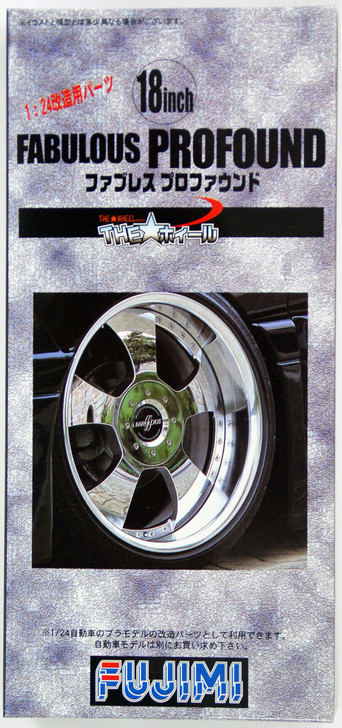 Fujimi TW31 Fabulous Profound Wheel & Tire Set 18 inch 1/24 Scale Kit (4968728193007)