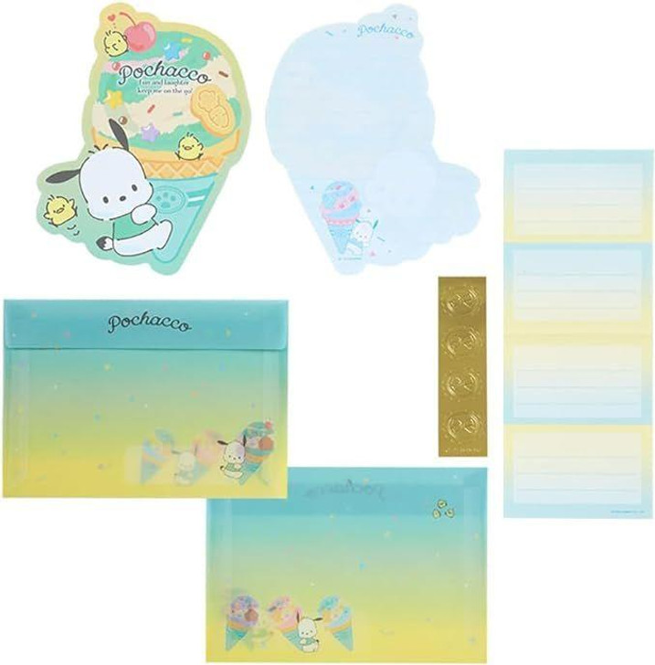  Sanrio Letter Set Pochacco (Ice Cream Party) 