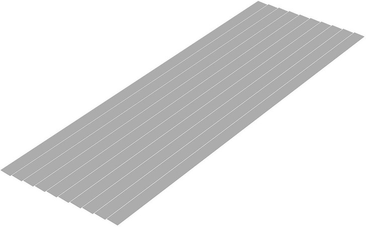  Wave Pla=Materials [Gray] Thin Board 0.5 x 3.0 mm 10pcs 
