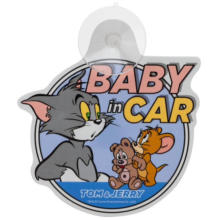  T's Factory Tom And Jerry Car Sign (Suction Cup Type) Blue 