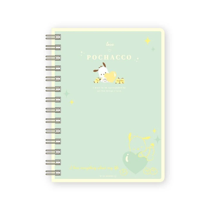  T's Factory Sanrio Decore Collection Notebook Mint And Yellow 