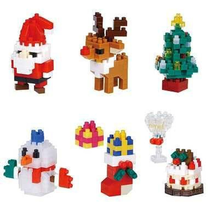  Kawada Nanoblock Mini Nano Christmas 6pcs Complete Box 