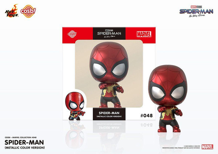  Hot Toys Cosbi Marvel Collection #048 Spider-Man (Metallic Color Version) (Movie: Spider-Man: No Way Home) 