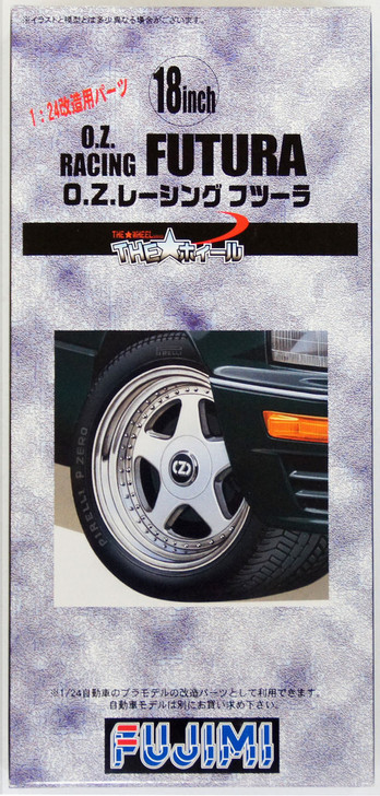 Fujimi TW42 O.Z.Racing Futura Wheel & Tire Set 18 inch 1/24 Scale Kit (4968728193113)