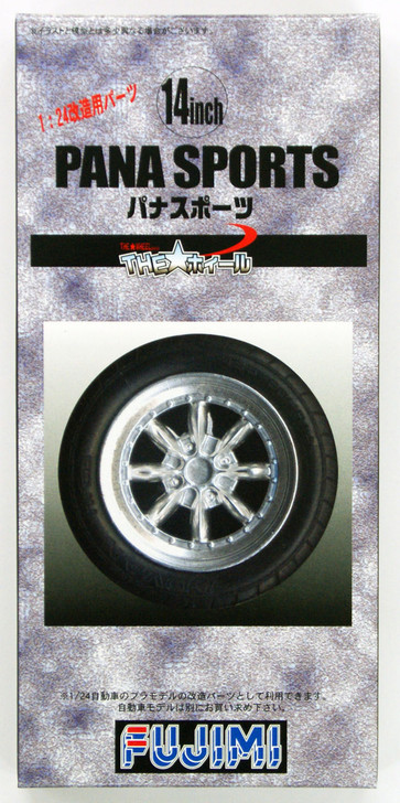 Fujimi TW43 Pana Sports Wheel & Tire Set 14 inch 1/24 Scale Kit (4968728193120)