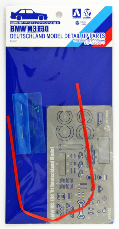 Aoshima 98202 BMW M3 E30 '91 Deutschland Model Detail Up Parts 1/24 Scale (4905083098202)