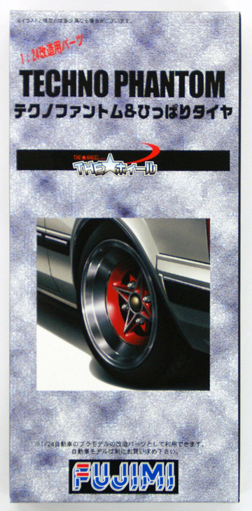 Fujimi TW51 Techno Phantom Wheel & Tire Set 1/24 Scale Kit (4968728193205)