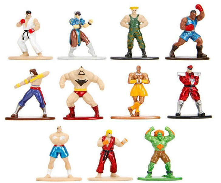  Evolete Street Fighter DieCast Metal Nano Figure (RANDOM SINGLE) 