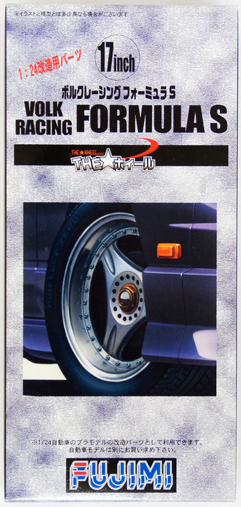 Fujimi TW60 Volk Racing Formula S Wheel & Tire Set 17 inch 1/24 Scale Kit (4968728193298)