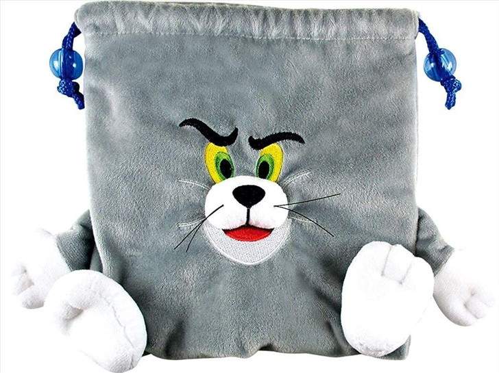  T's Factory Tom And Jerry Plush Drawstring Bag Tom 