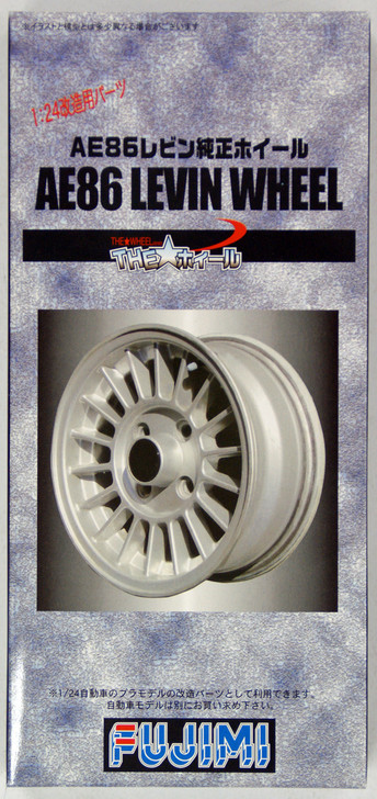 Fujimi TW62 AE86 LEVIN Wheel & Tire Set 17 inch 1/24 Scale Kit (4968728193311)