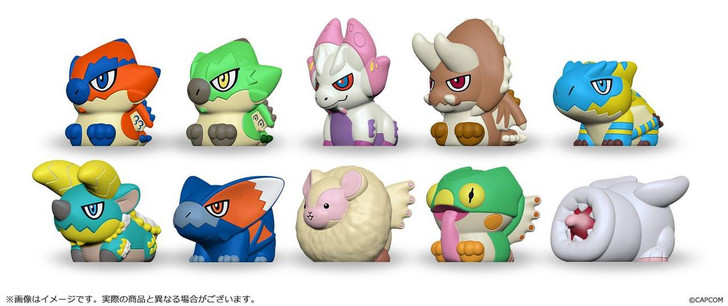  Capcom Figure Builder Finger Puppet Monster Hunter Vol.1 10pcs Box 