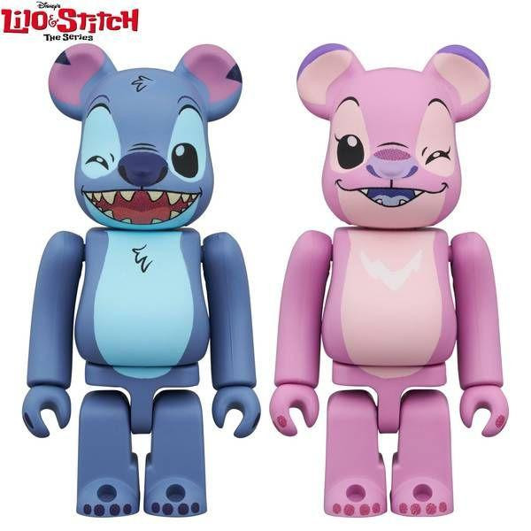  Medicom BE@RBRICK Disney STITCH & ANGEL (Lilo & Stitch) 2pcs Set 
