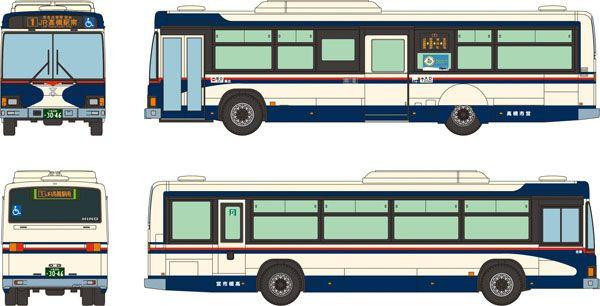  Tomytec Bus Collection Takatsuki City Transportation Department Hino Blue Ribbon II Reproduction Retro Color Bus (N scale) 