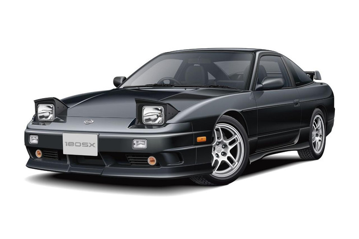  Aoshima The Model Car 1/24 NISSAN RPS13 180SX TYPE X '96 Custom Wheel Plastic Model 