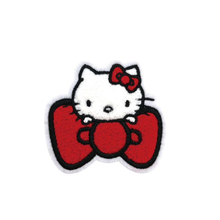  T's Factory Sanrio Moko Moko Embroidery Sticker Kitty Ribbon 