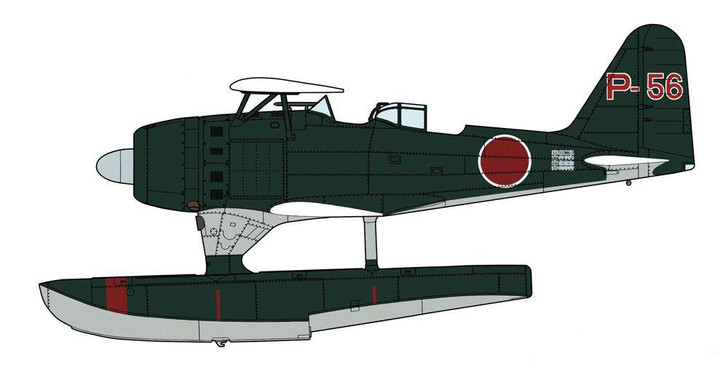  Hasegawa 1/48 Mitsubishi F1M2 Type 0 Observation Plane Type 11 Early Model "Equipped By Sanyo Maru" Plastic Model 