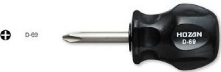 Hozan D-069 (D-69) STUBBY SCREWDRIVER