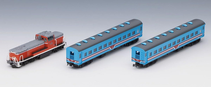 Tomix 98585 Tarumi Railway Passenger Train (TDE10 3/Type OHAFU 500/Tarumi Railway Color) 3 Cars Set (N scale)