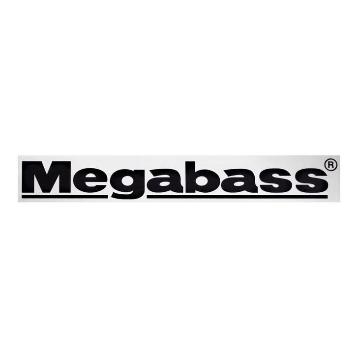  Megabass Cutting Sticker Megabass 15cm Black 