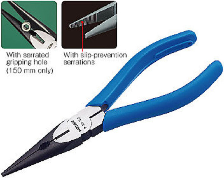 Hozan P-015-125 (P-15-125) LONG NOSE PLIERS WITH SIDE CUTTER (4962772061558)