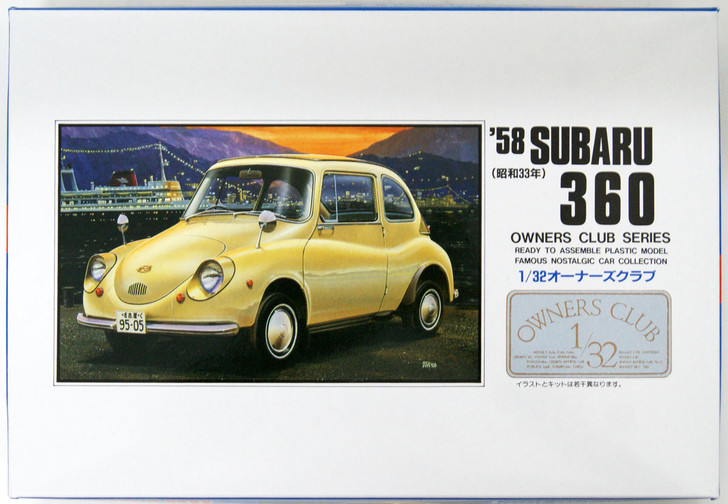 Arii Owners Club 1/32 04 1958 Subaru 360 1/32 Scale Kit (Microace) (4968279202043)